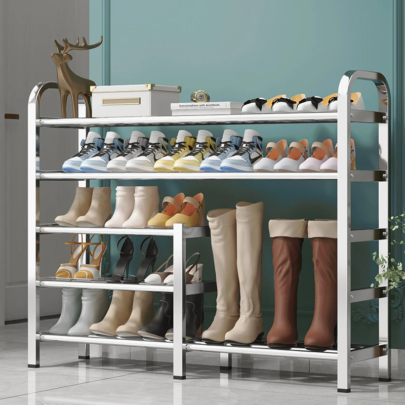 不锈钢鞋架简易家用加粗结实室内出租房宿舍