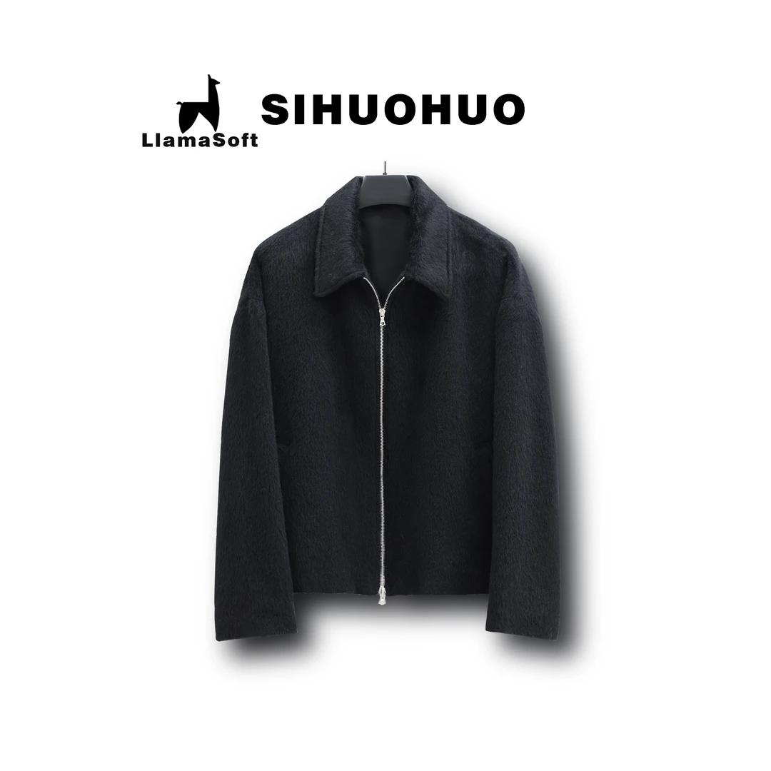 SHH23411【LlamaSoft】骆马绒宽松慵懒感外套“clean fit”风格小香风