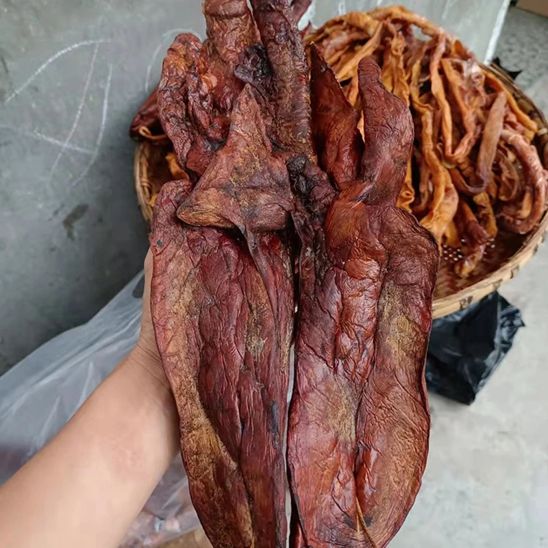 现货四川特产腊猪肺农家柴火烟熏腊味土猪熏制腊肉猪心肺下酒下饭