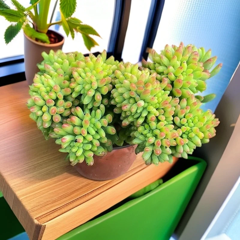 （水晶葡萄缀化)  （）星花怒放猴哥 多肉阳台植物