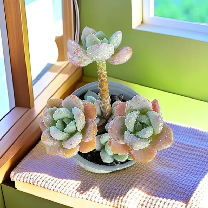 （露凝香 )  （）星花怒放猴哥 多肉阳台植物