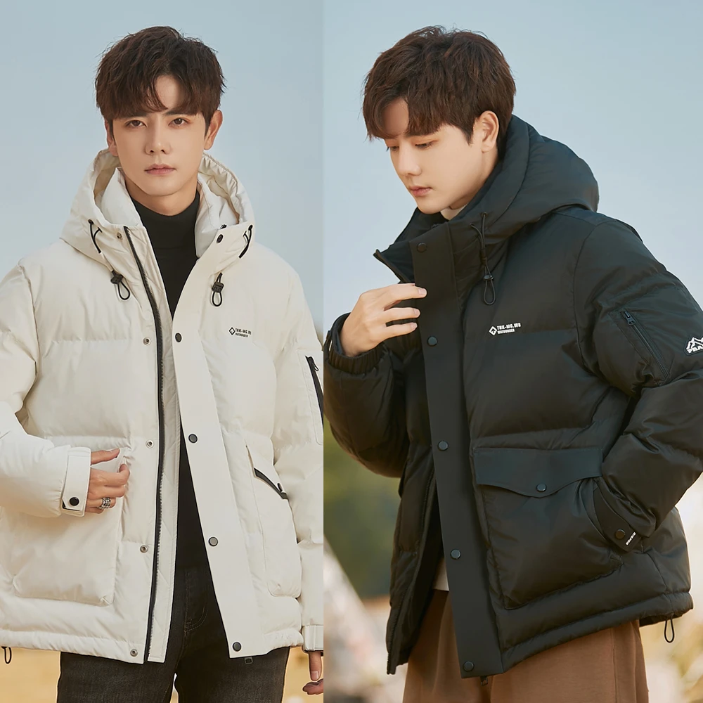 【杭梵服饰】90绒新国标白鸭绒韩流时尚保暖男女同款羽绒服外套W23