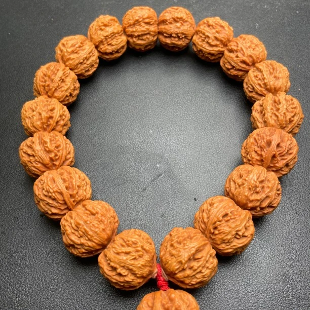 文玩核桃手串粗筋八楞蚂蚁纹超矮桩磨盘燕山野生百年老树