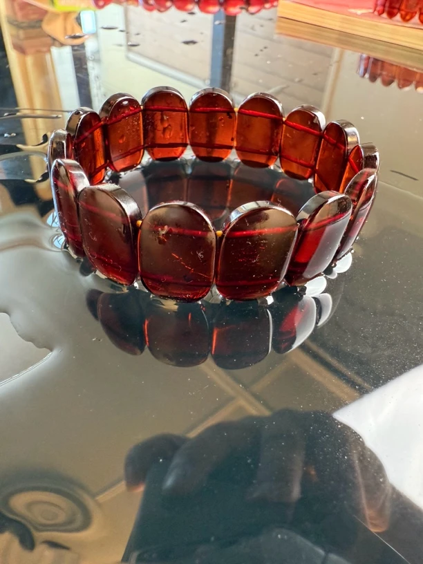 0004kankahriwa琥珀手链