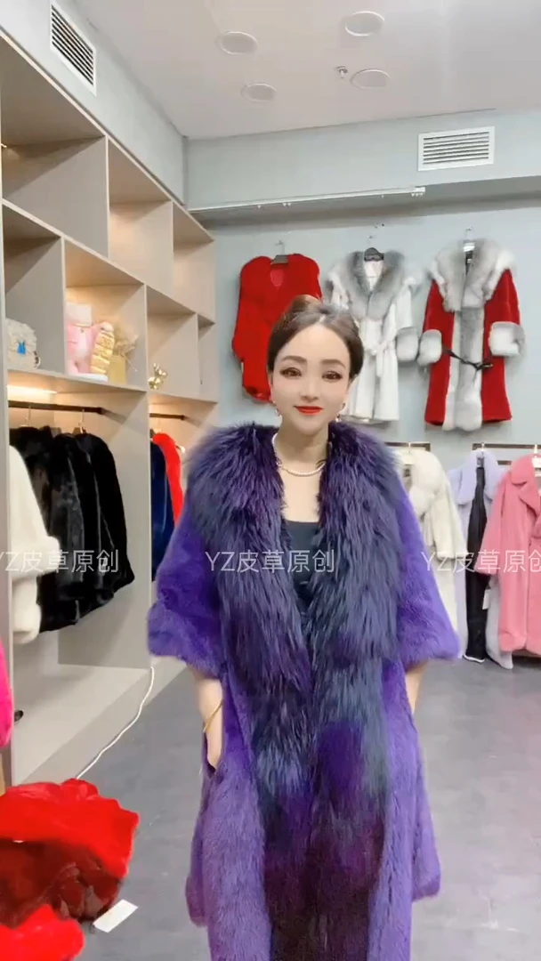 进口整貂皮大衣女中长款韩版水貂皮草外套女真貂高档皮草反季清仓