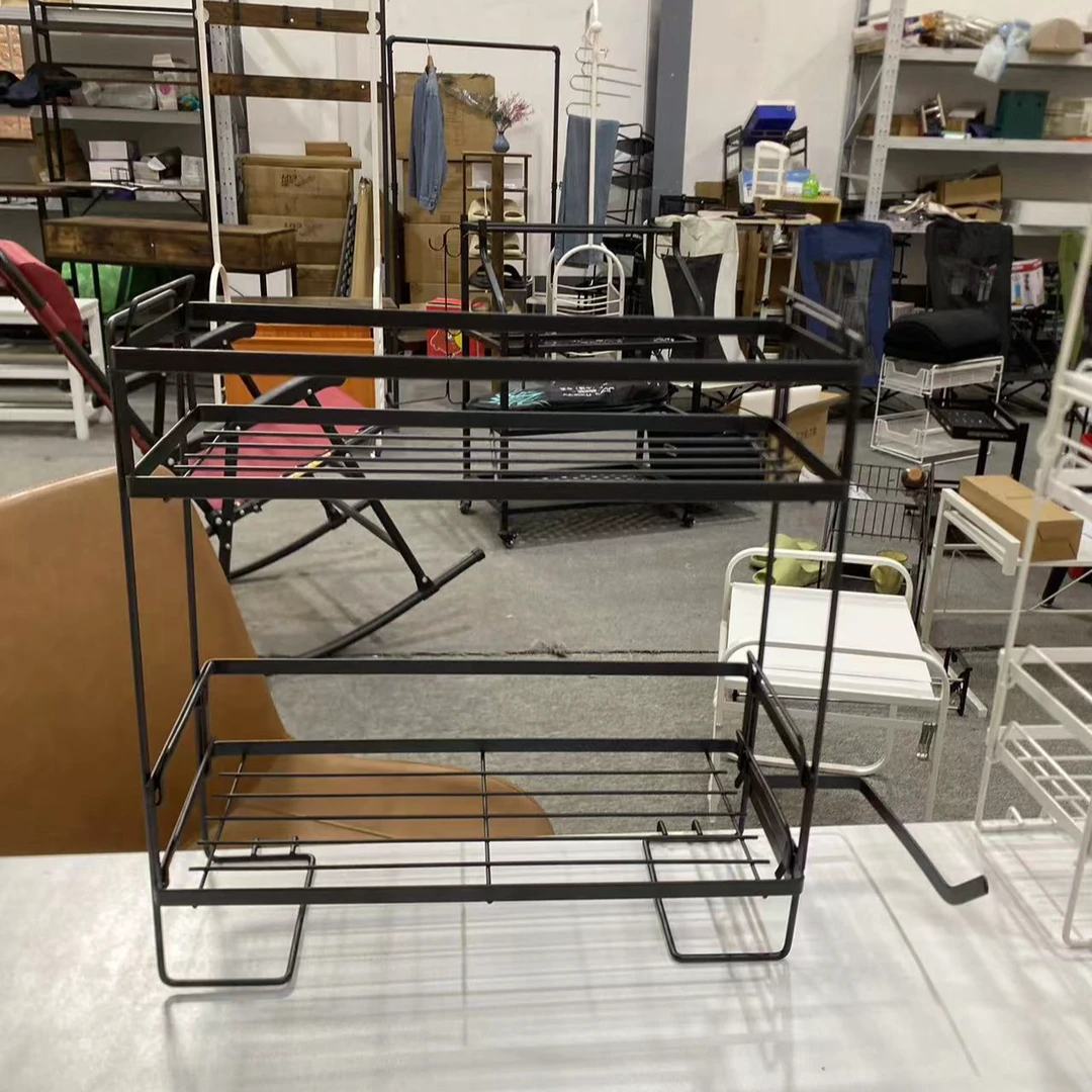 【库存】两层桌面置物架马桶置物架（颜色不指定）34.5*15*37