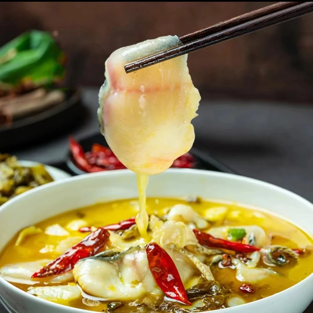 【顺丰发货】④金汤酸菜鱼免洗免切 地道酸菜 新鲜黑鱼片480g/包*8包