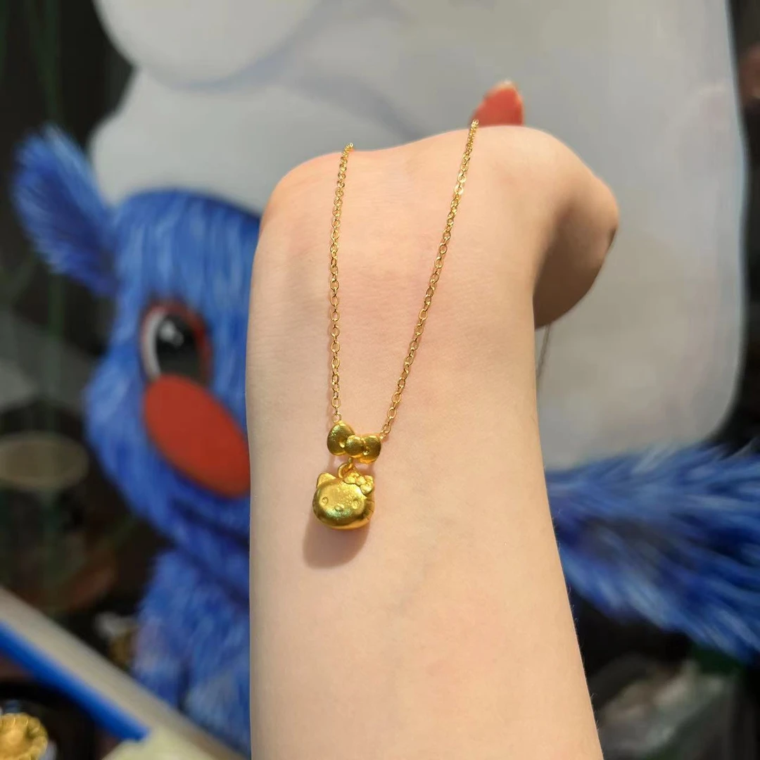 铜合金项链 铜合金哈喽凯迪猫项链