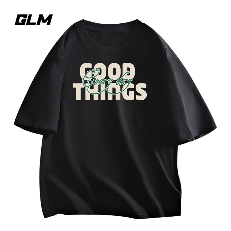 潮牌半袖男士短袖t恤男装衣服夏季纯棉白色内搭大学生品质打底衫