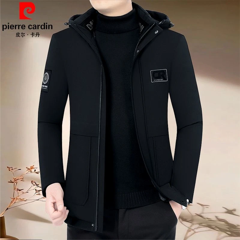 皮尔卡丹秋冬季新款休闲加絨加厚棉衣2026年中年男士保暖棉袄外套