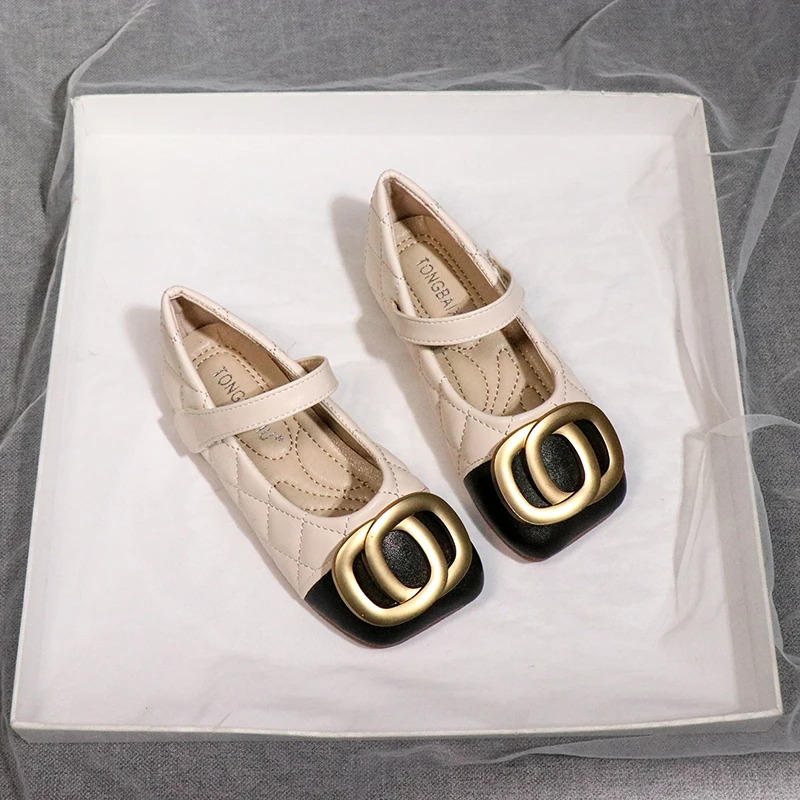 女童鞋公主鞋2024新款百搭儿童小皮鞋水晶鞋玛丽珍单鞋黑色软底鞋