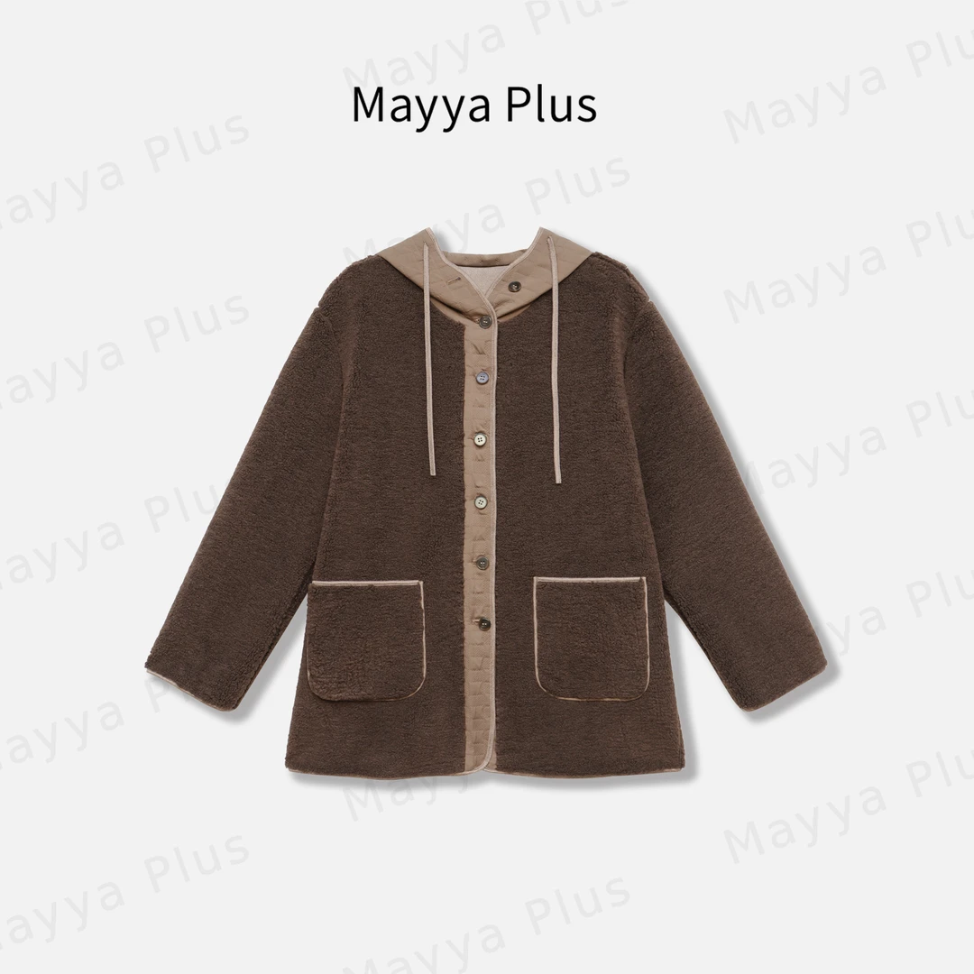 【蘑菇屋】Mayya Plus麦芽定制轻奢气质显瘦百搭款梭织外套32448027