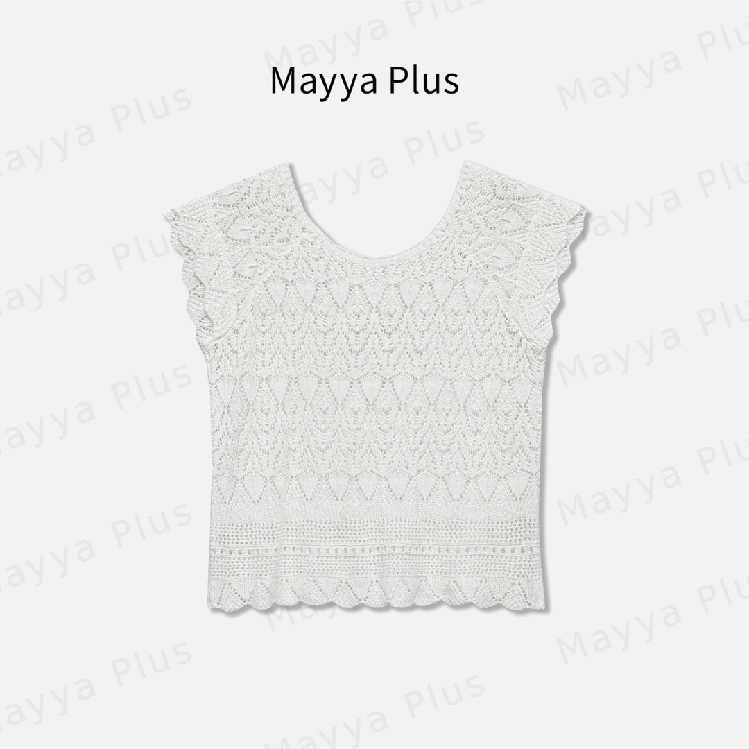 【甜夢】Mayya Plus麦芽定制轻奢气质显瘦百搭毛织上衣32427818