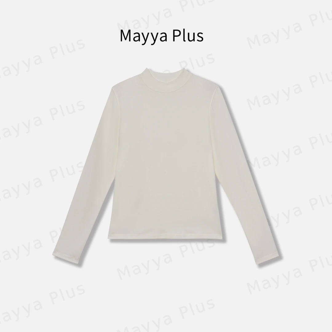 【百搭叠穿】Mayya Plus麦芽定制轻奢气质显瘦百搭针织上衣32446193