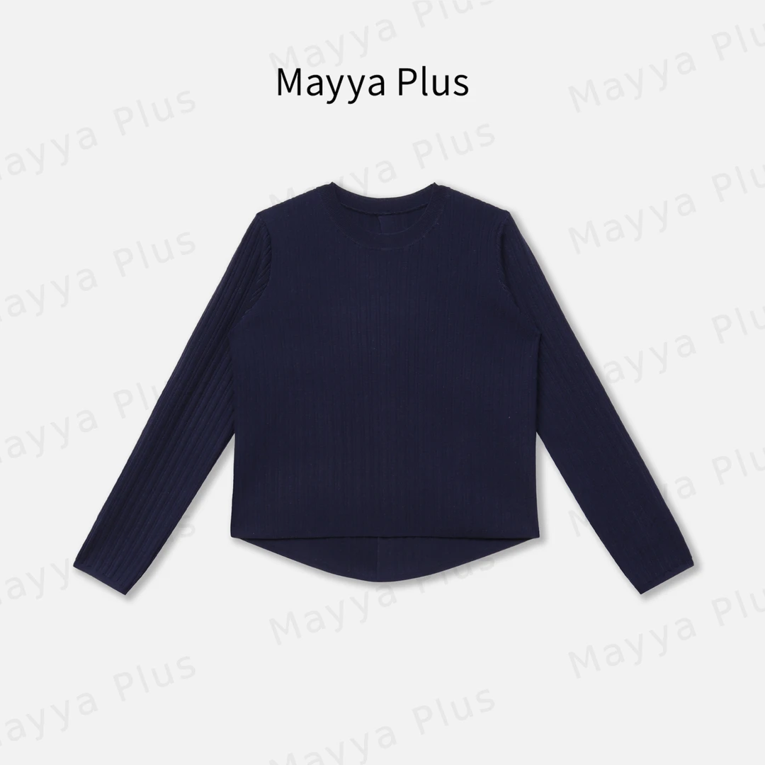 【忘忧岛】Mayya Plus麦芽定制轻奢气质显瘦百搭款毛织上衣32437935