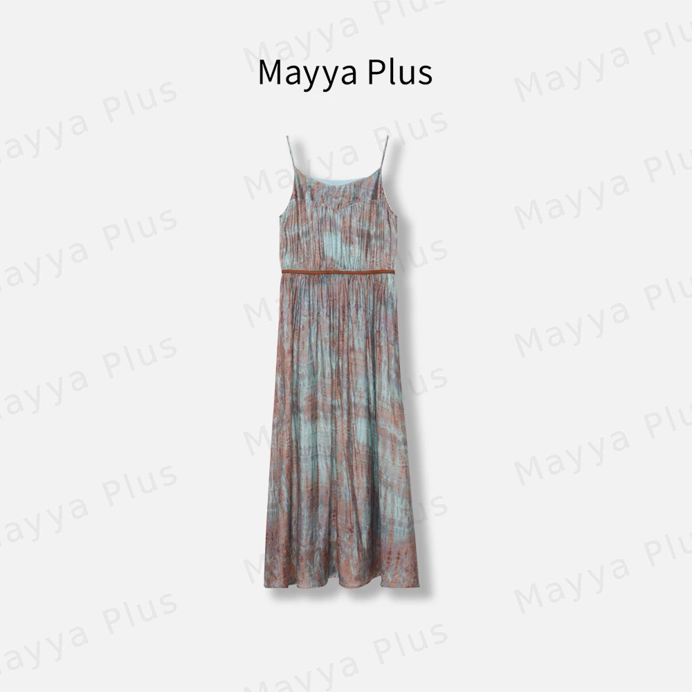 【半糖女孩 】Mayya Plus麦芽定制轻奢气质显瘦梭织连衣裙32426571