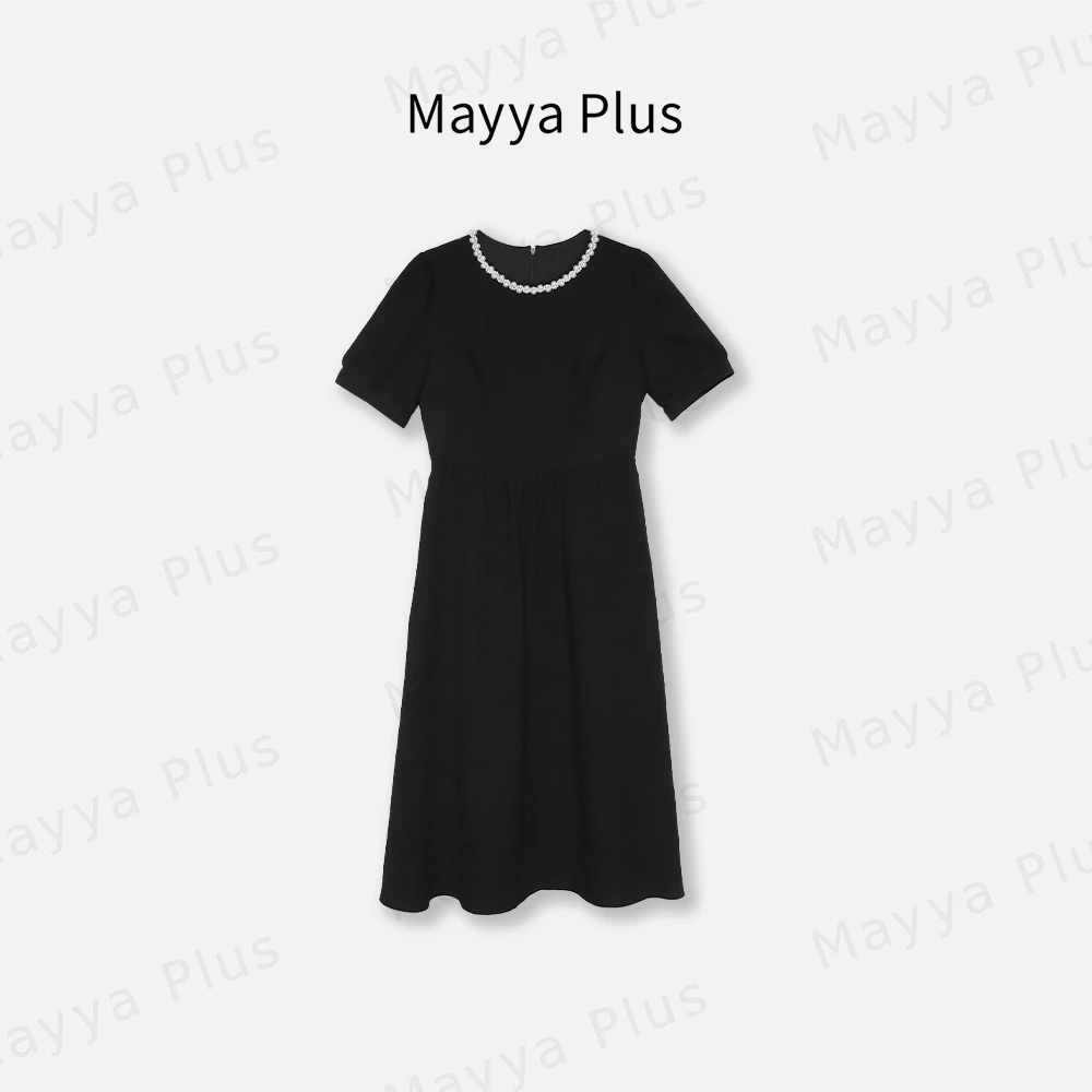 【温莎】MayyaPlus麦芽定制轻奢气质显瘦款女装修身连衣裙32416712