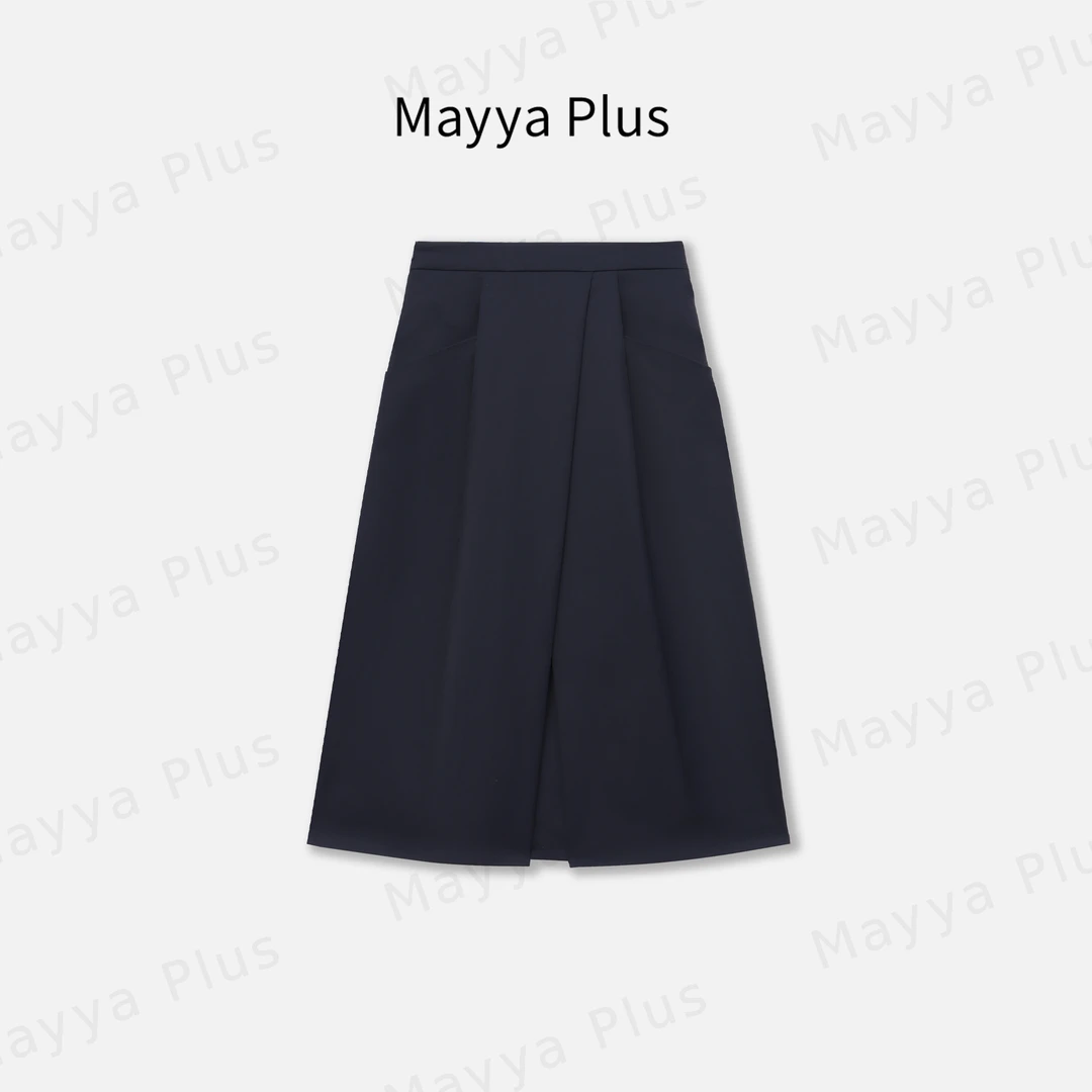 【无忧裙】Mayya Plus麦芽定制轻奢气质显瘦百搭款梭织裙子32437815