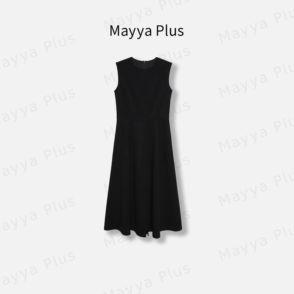 【赫本】Mayya Plus麦芽定制轻奢气质显瘦百搭针织连衣裙32417860