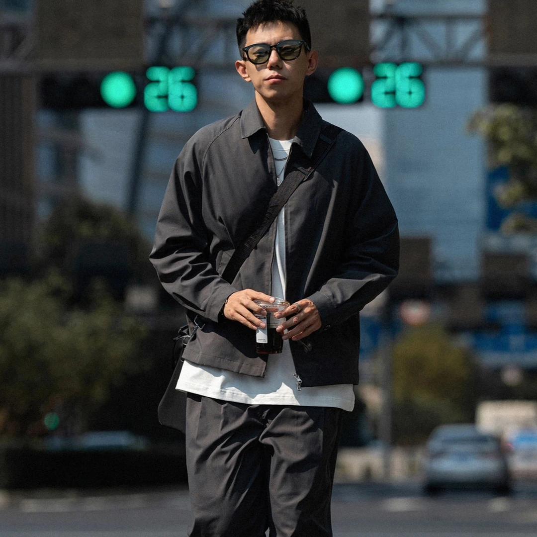 MASSULTI SOLOTEX机能防水CleanFit百搭夹克抗皱休闲纯色男装外套