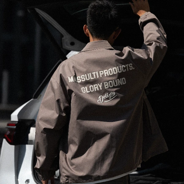 MASSULTI【范丞丞同款】日系机能百搭机能防水防风宽松教练夹克外套