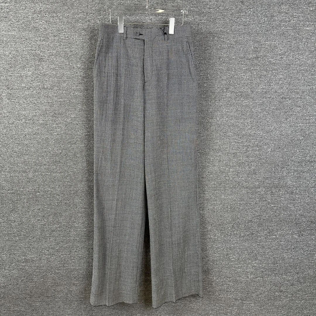 全新未使用 DIOR/迪奥 迪奥男士千鸟格阔腿休闲西裤时尚百搭夏季