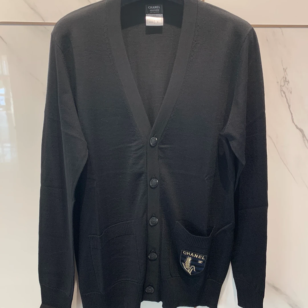 全新未使用 Chanel/香奈儿 男士员工服盾牌系列开衫 129618
