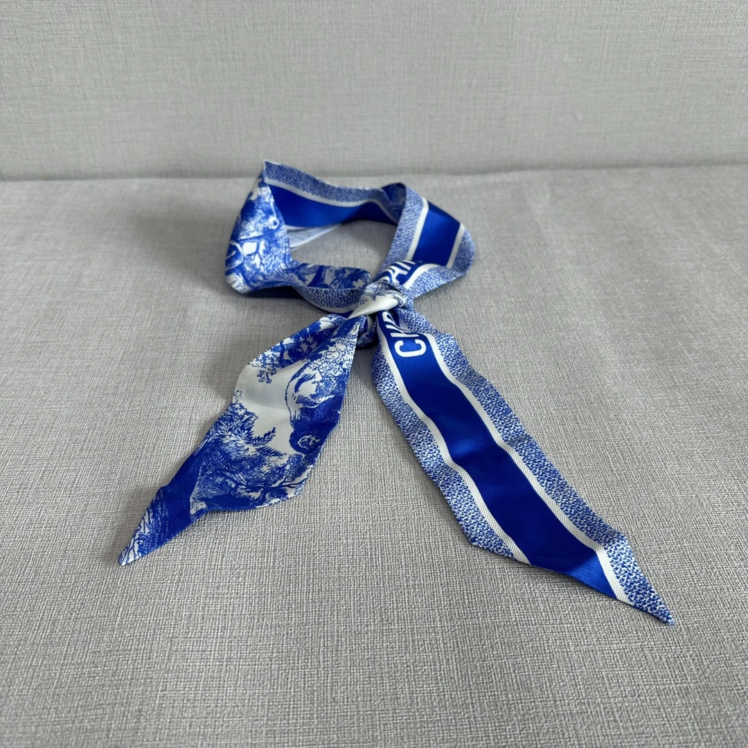 全新未使用 DIOR/迪奥 女士蓝色动物园丝带126993