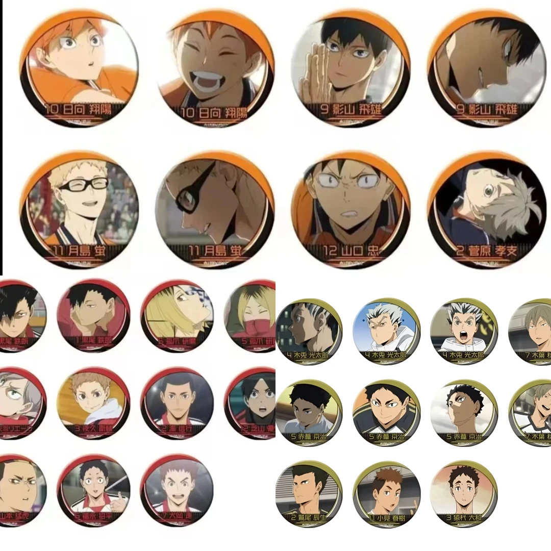 【代拆】排球少年乌野 音驹 枭谷浮雕吧唧徽章 日谷盲盒