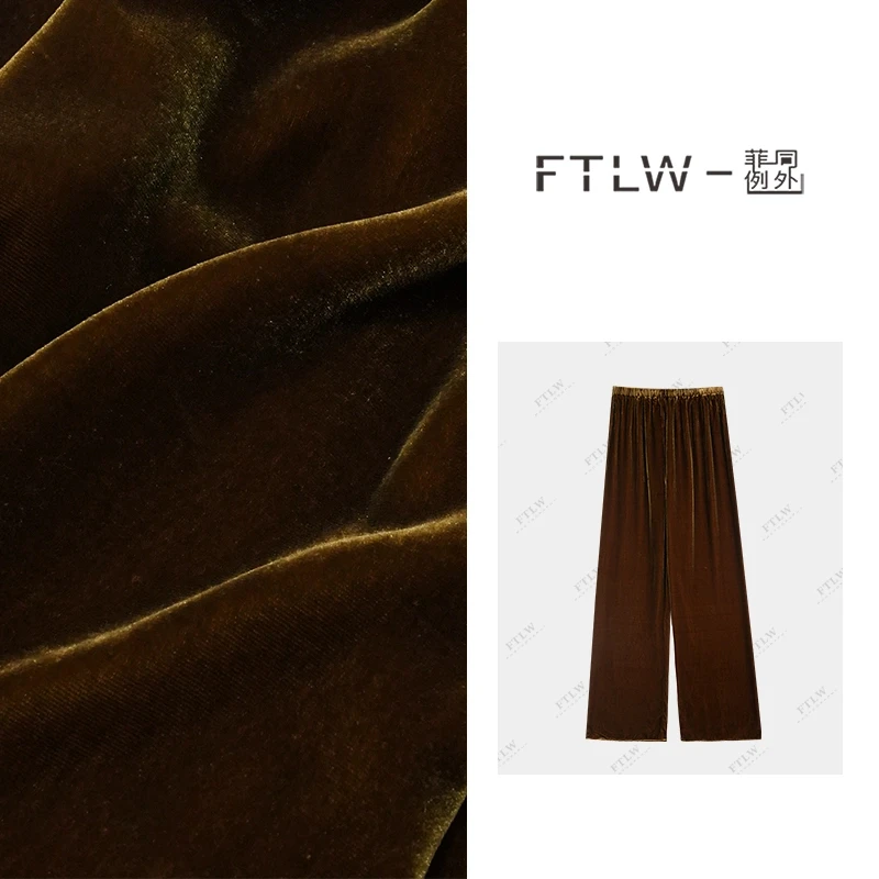 板熙FTLW-【法式风情】百搭气质显瘦宽松轻奢时尚休闲裤-1689