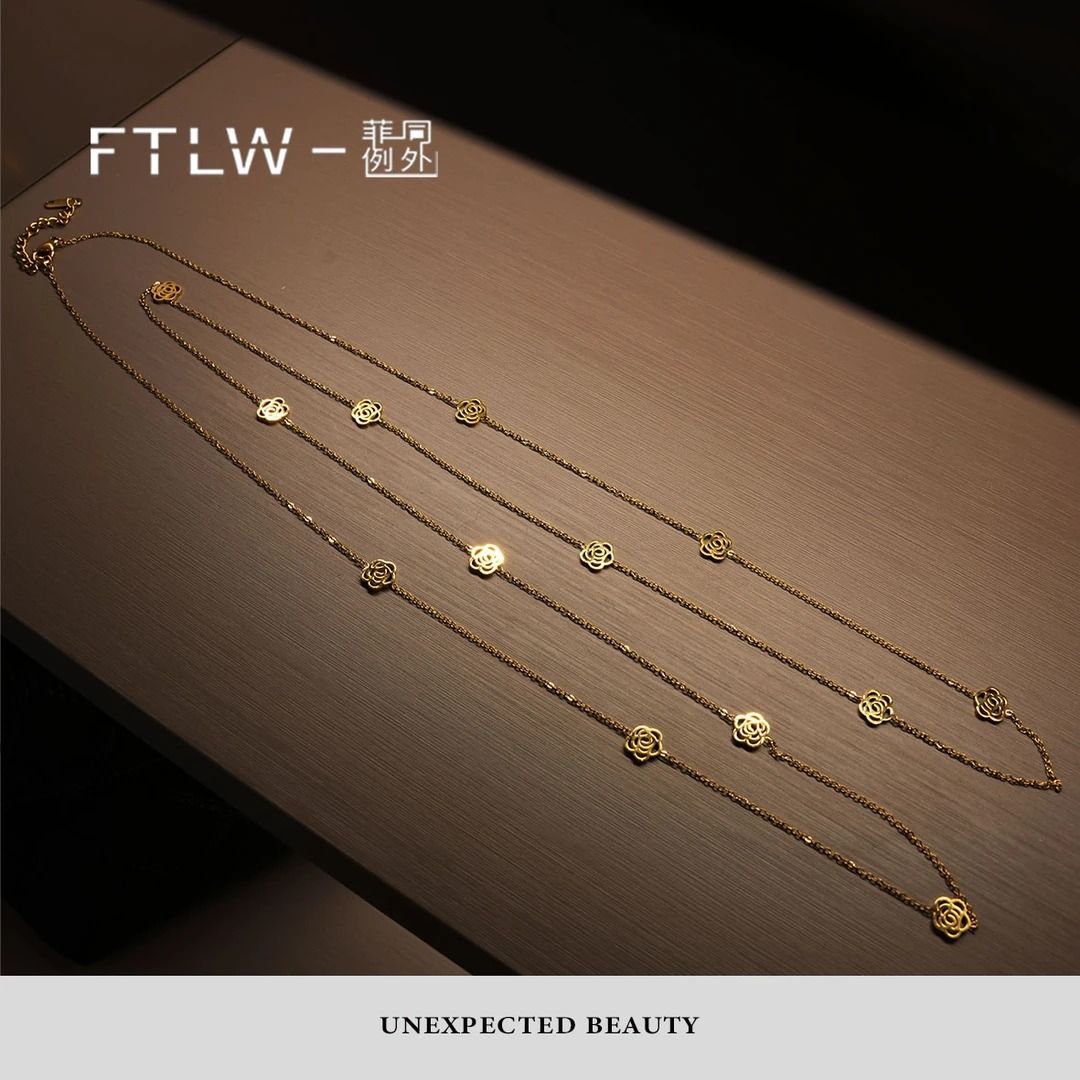 合金项链 FTLW-气质百搭简约精致小众项链-1441