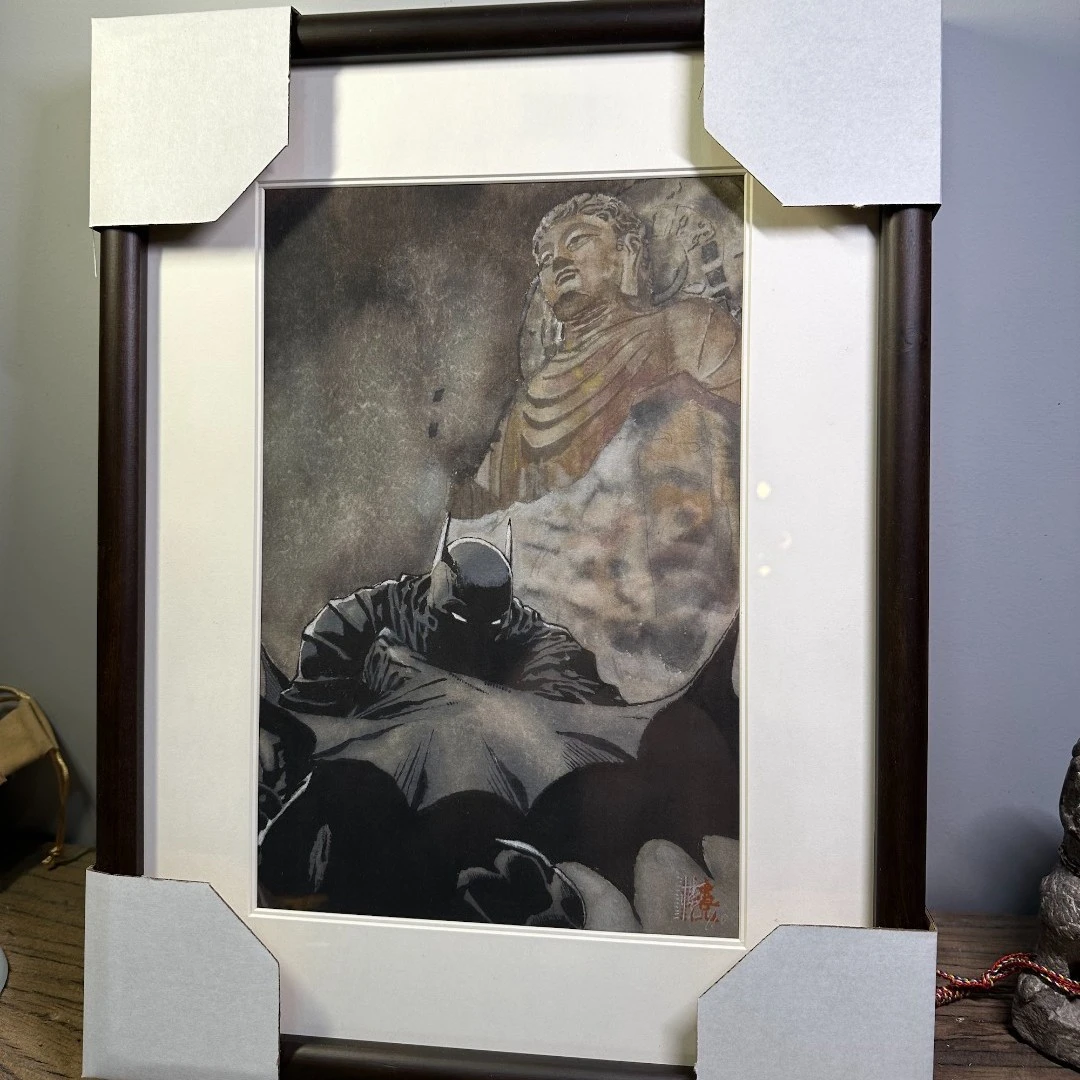 限量10版/版画含装裱《龙门大佛》十一楼原创作品