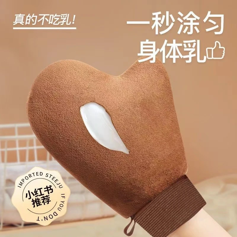 身体乳油手套涂抹工具神器擦脖子素颜霜乳液植绒美黑懒人专用沐浴
