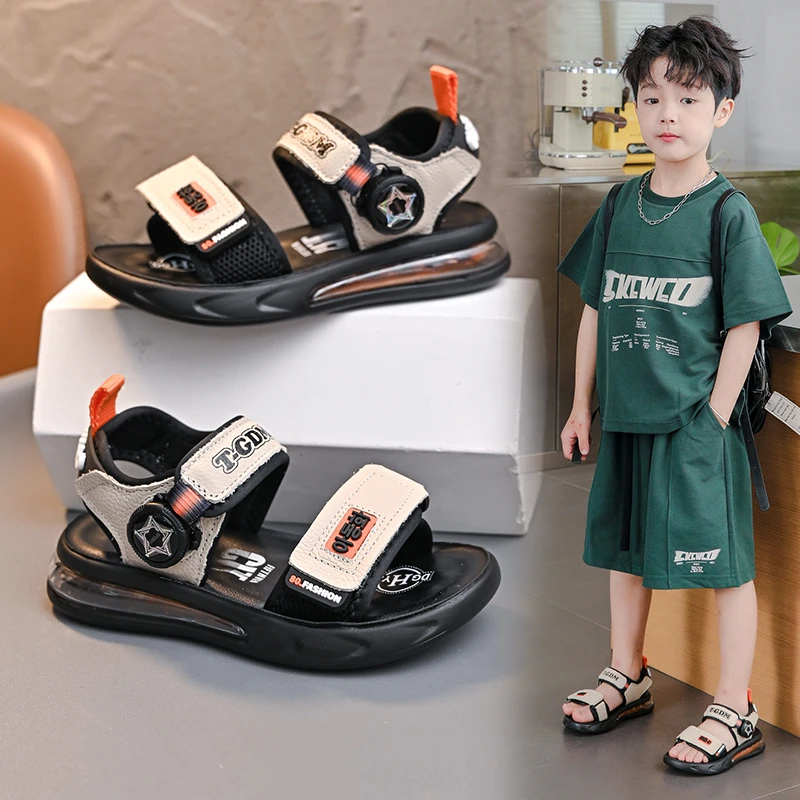 儿童凉鞋男夏季2025新款男童沙滩鞋中大童学生防滑透气宝宝时尚潮