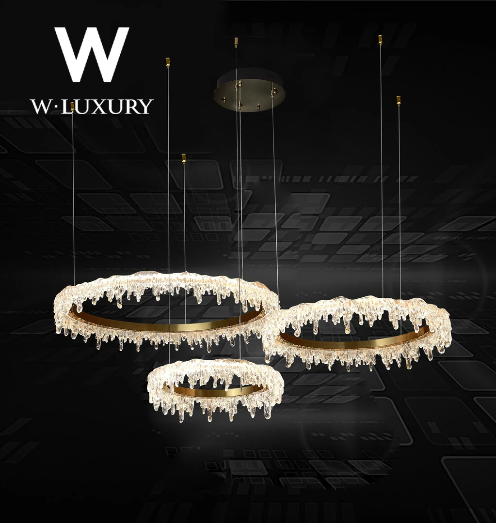 （ 似水流年）轻奢客厅大气灯具家用餐厅长条灯书房卧室吊灯