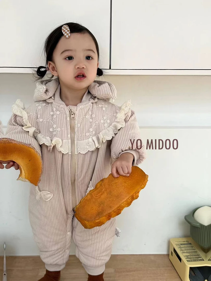 （3253蕾丝蝴蝶节）男女宝宝婴幼儿爬服连体哈衣