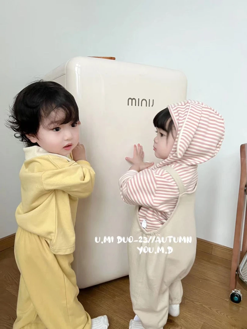 （梦6608卡通毛线两件套）夏款男女宝宝婴幼儿爬服连体哈衣