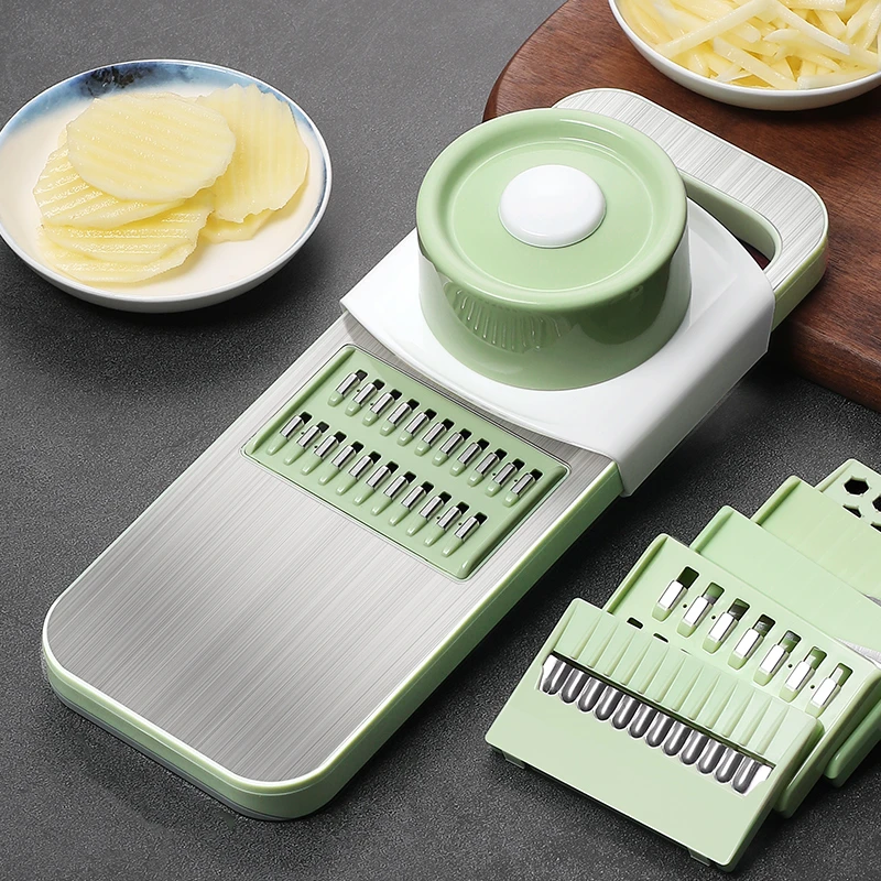 家用不锈钢多功能切菜器土豆刨丝土豆片护手削皮切萝卜切花机器