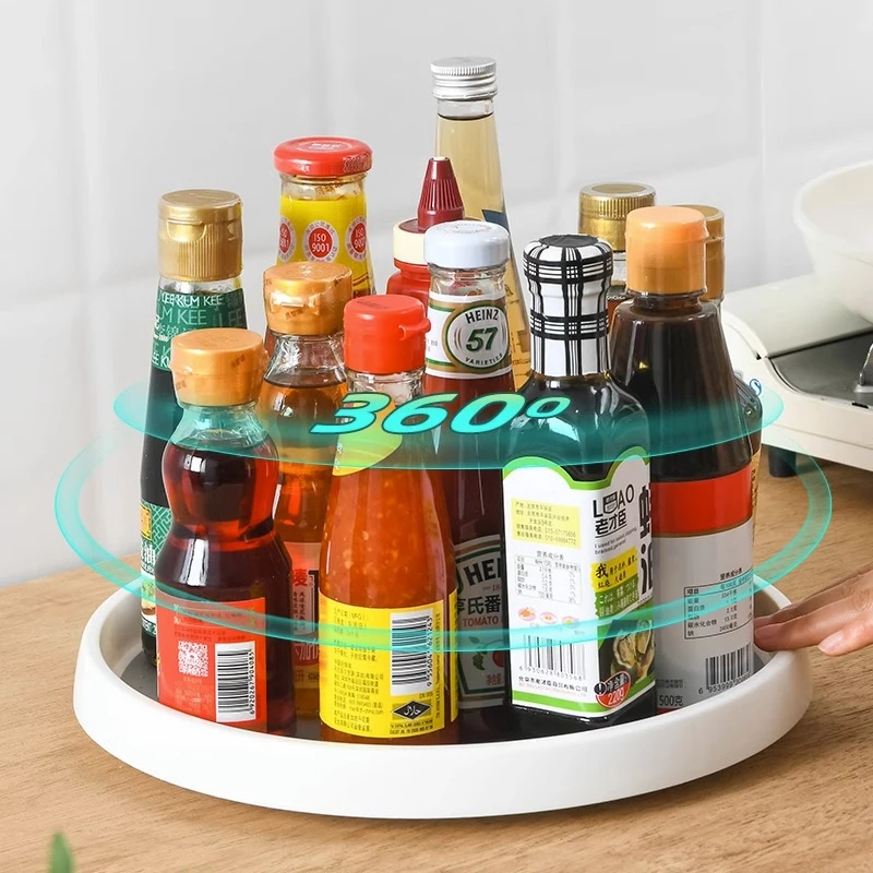 多功能旋转式置物架台面转角调料瓶收纳架子厨房收纳用品储物架
