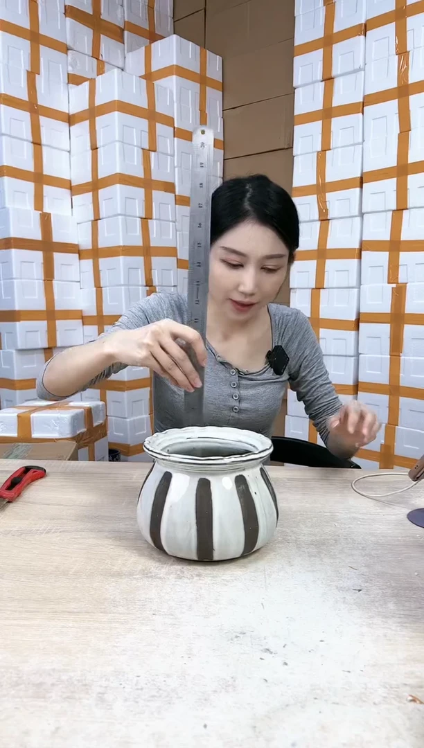 【闪购商品】陶瓷20CM以下福袋做旧17x14