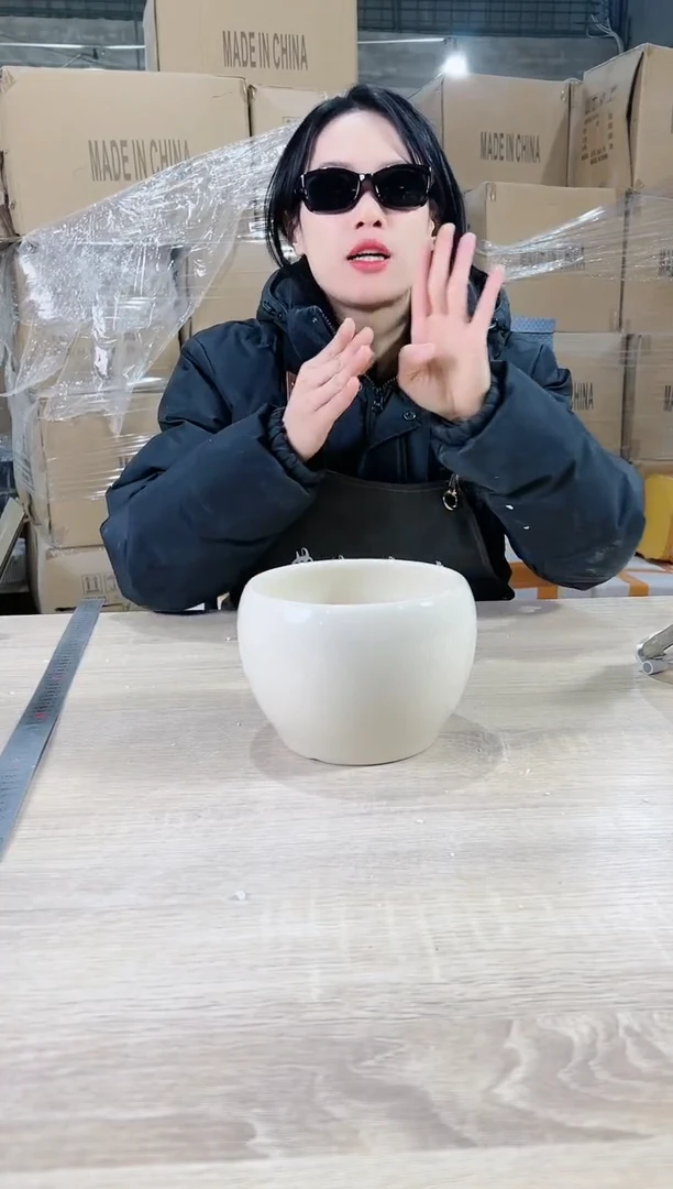 【闪购商品】陶瓷15cm以下苹果裂纹小号15X12