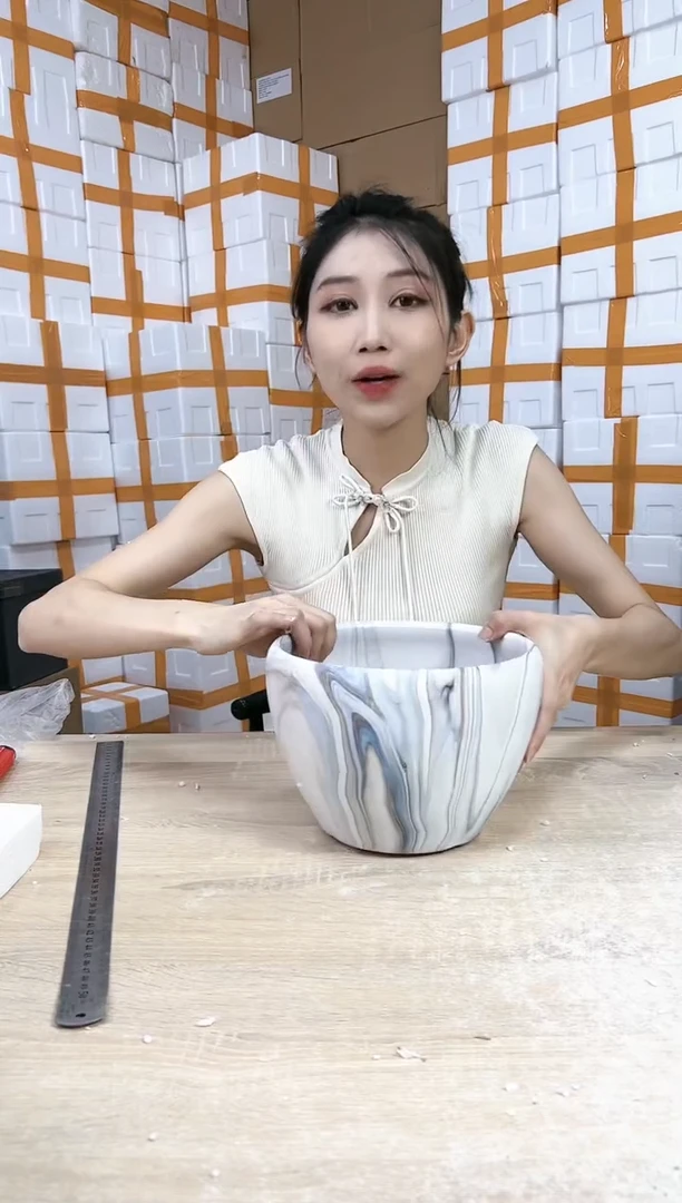 【闪购商品】陶瓷20CM以下苹果梦幻蓝中号22x16