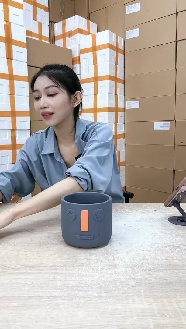 【闪购商品】红陶20CM以下三星堆灰色14x12