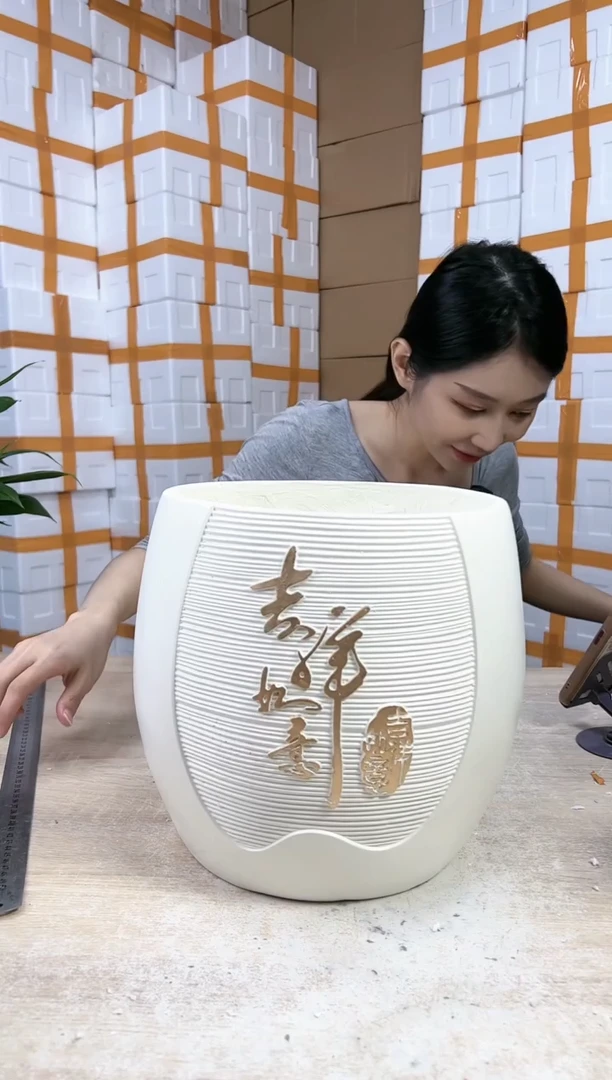 【闪购商品】复合20CM（含）-50CM（不含）氧化镁吉祥如意白色25x27