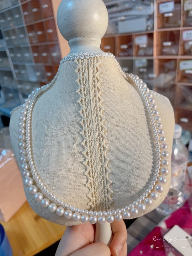 非金属合成锆石项链 双层项链定制专拍