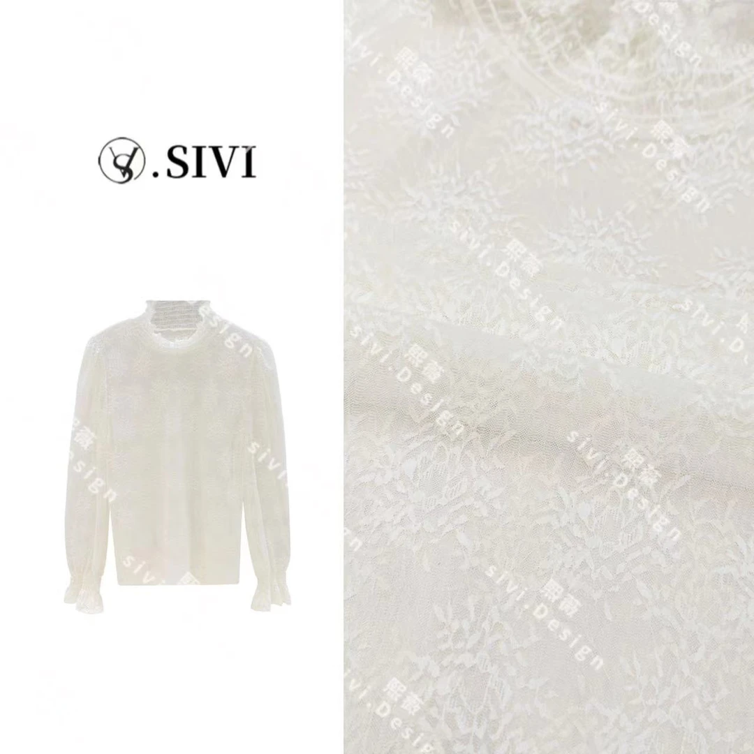 SIVI【楚葛湘纱】2023秋冬休闲高奢时尚百搭打底上衣F2559