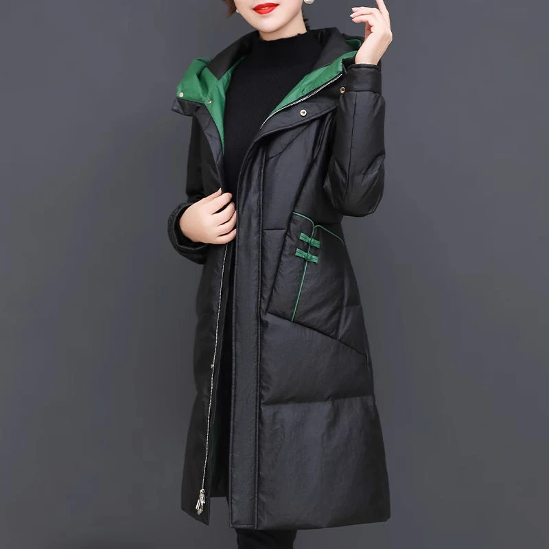 波司豋羽绒服女款2023年新款高端奢华品牌阔太太中长款时尚洋气修