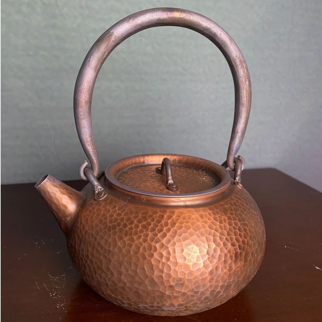 特厚围炉煮茶纯手工煮茶烧水壶家用耐用铜茶壶纯铜露营烧茶炉6