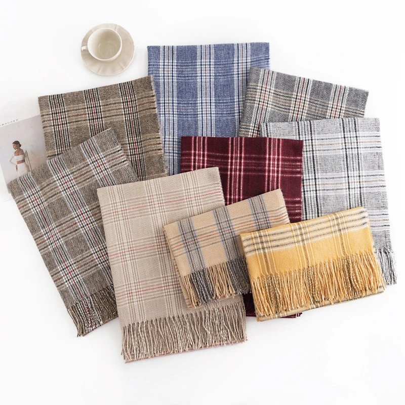 2023新款欧美街头围巾时尚通勤围巾女简约百搭围脖保暖披肩爆款