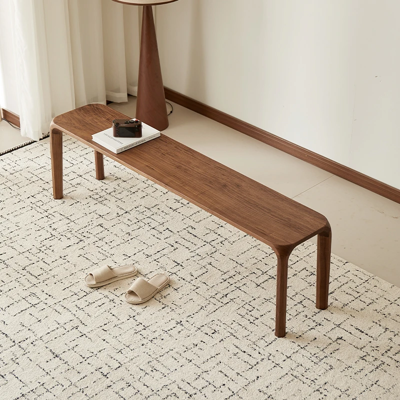 臻致美W北美黑胡桃木实木长凳